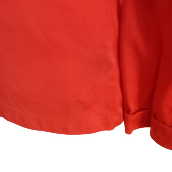 Vintage Women's Medium Turtleneck Blouse Burnt Orange 1970's Back Zipper Boho - Picture 4 of 7